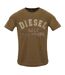 T-shirt Motif/style Logo Monochrome Homme Marron Diesel-1