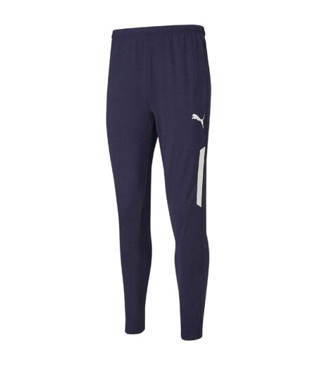 Mens Team Liga Tracksuit Bottoms Peacoat Blue White Puma