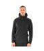 Result Genuine Recycled Mens Micro Hooded Fleece Jacket (Black) - UTPC4337-1
