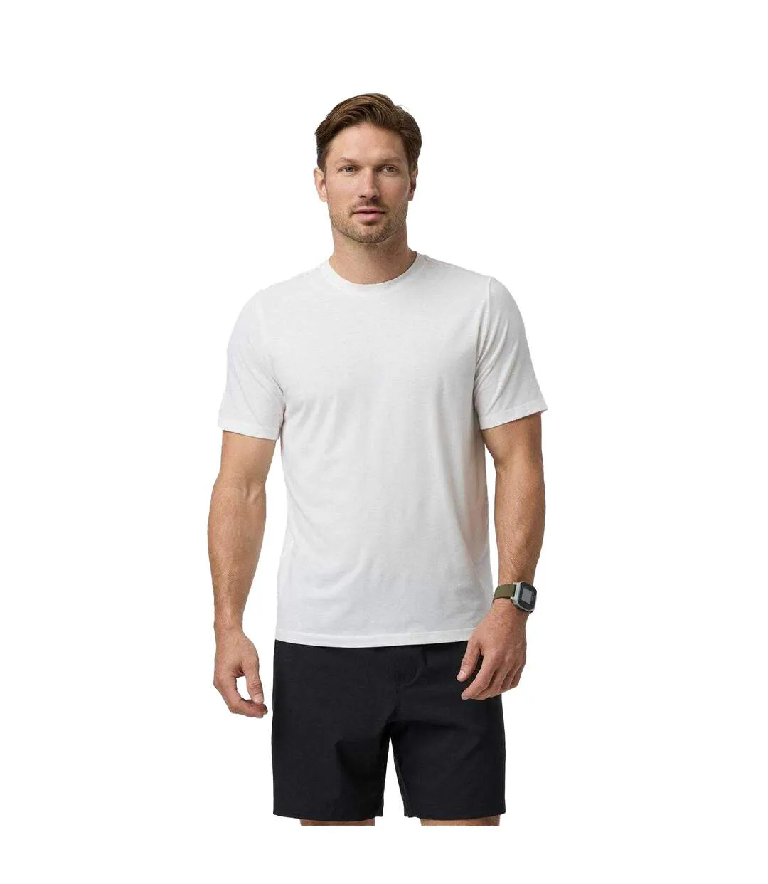 Mens Current Performance T-shirt White Vuori-2