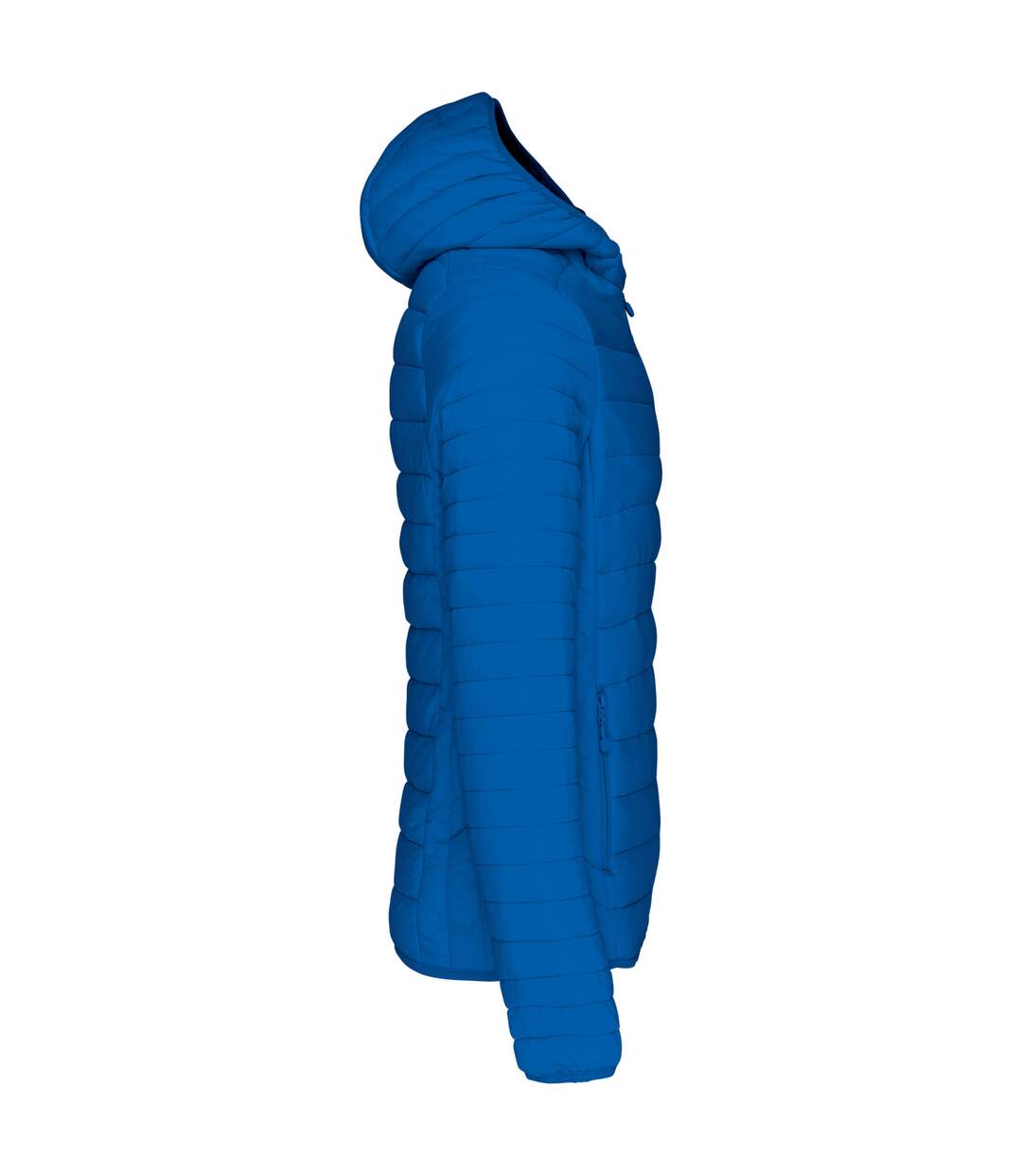 Mens lightweight hooded padded jacket light royal blue Kariban