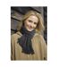 Echarpe Polaire Femmes Taille Unique Gris Foncé Result-1