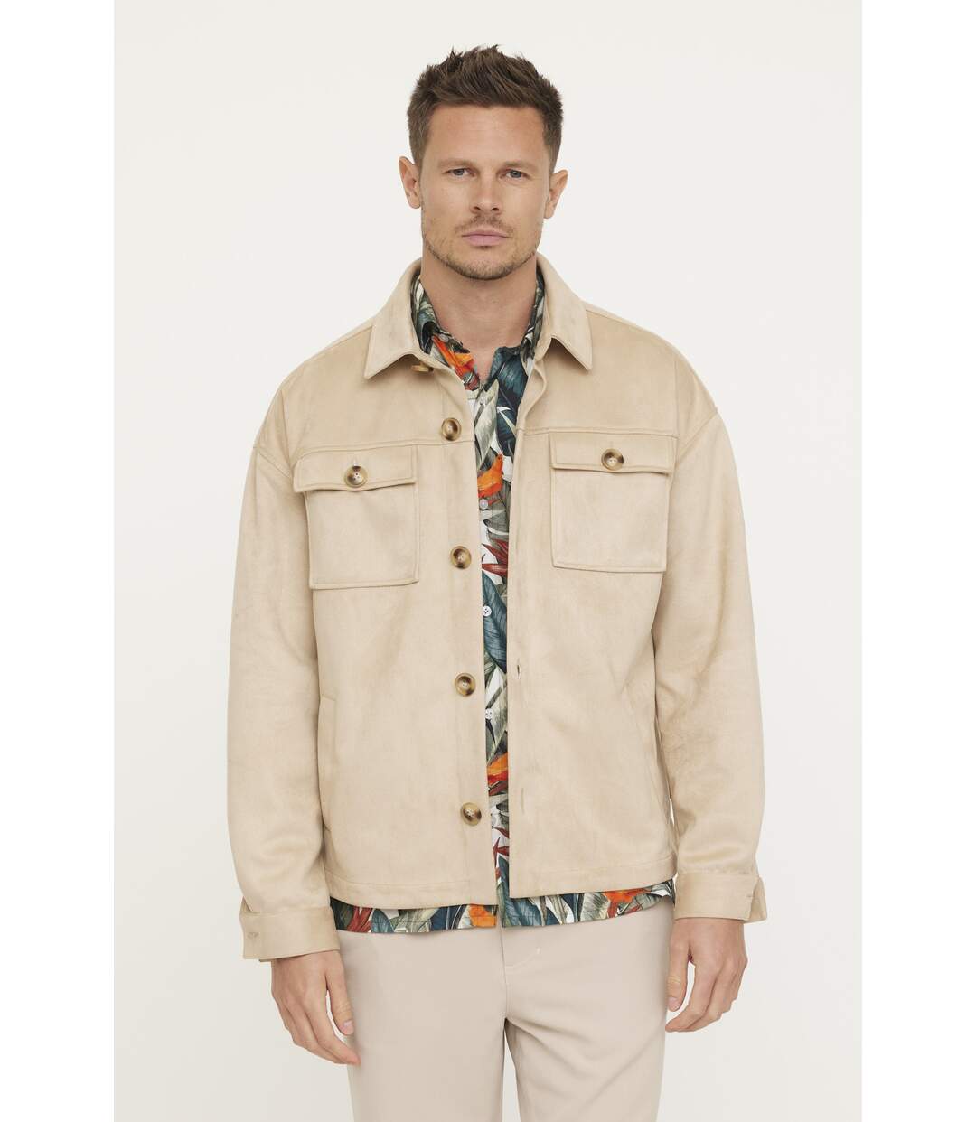 Surchemise manches longues polyester overshirt FOPIL-1