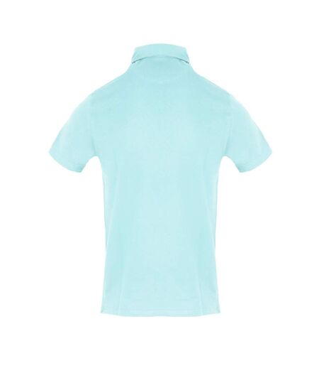 Polo Manches Courtes Motif/style Logo Brodé Homme Bleu Ciel Aquascutum