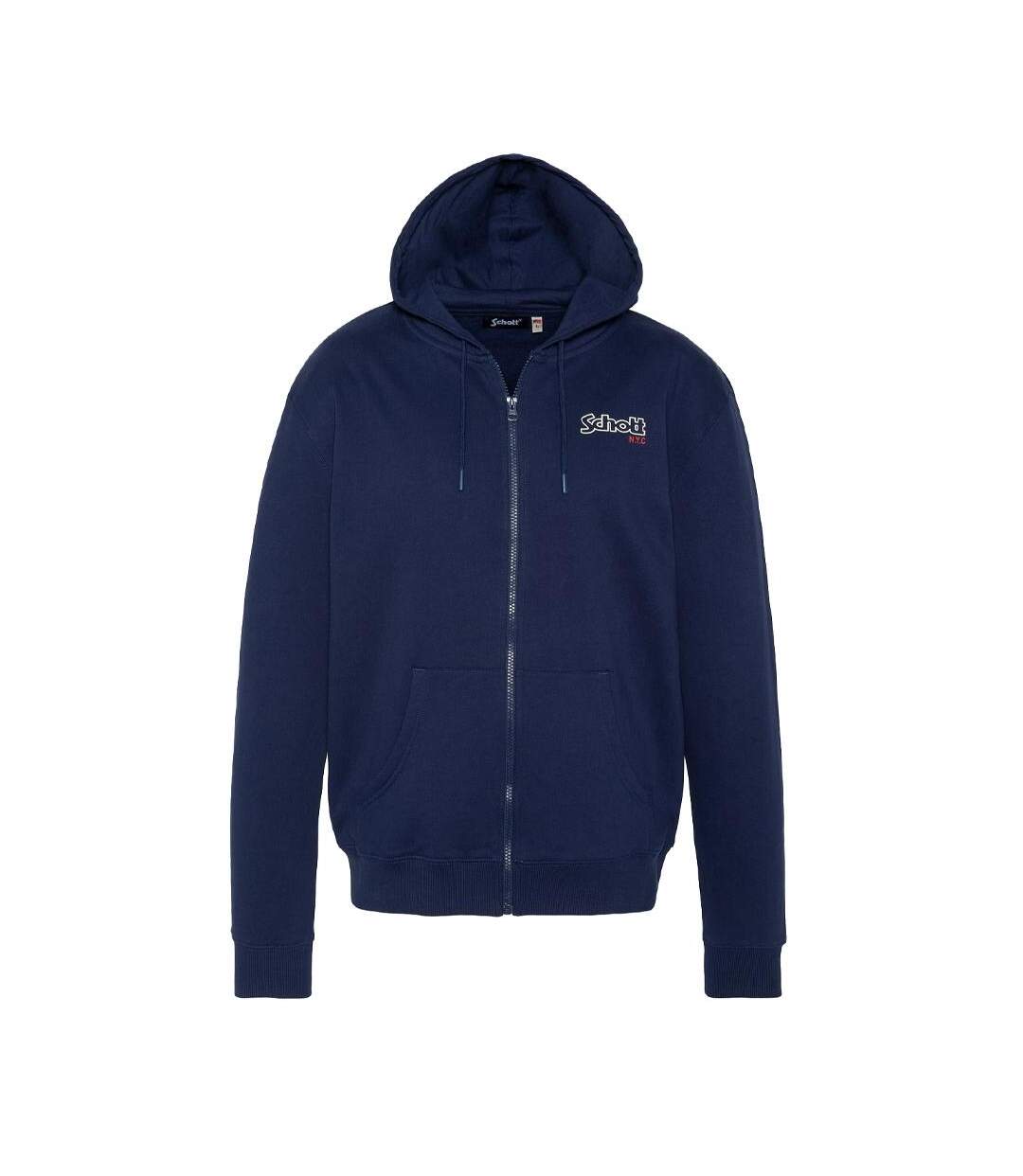 Sweat Zippé Marine Homme Schott SWHSAM - L-1