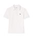 Womens/ladies Terry Slim Short-sleeved Polo Shirt Cream Lacoste-1
