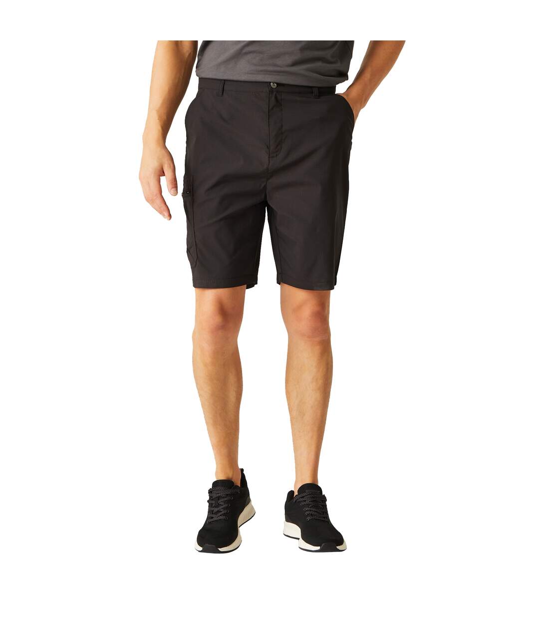 Mens Dalry Multi Pocket Shorts Black Regatta-1