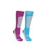 Trespass Womens/Ladies Janus II Ski Socks (Pack Of 2) (Cassis/black) - UTTP4530
