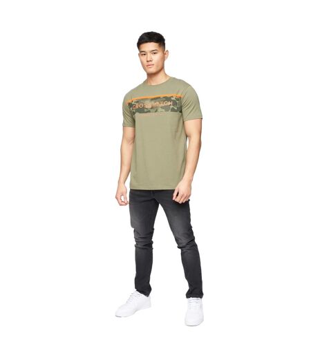 T-shirt neoline homme vert sombre Crosshatch Crosshatch