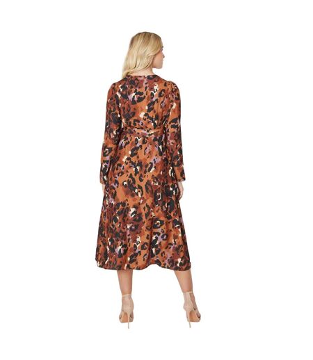 Robe mi-longue femme marron Dorothy Perkins