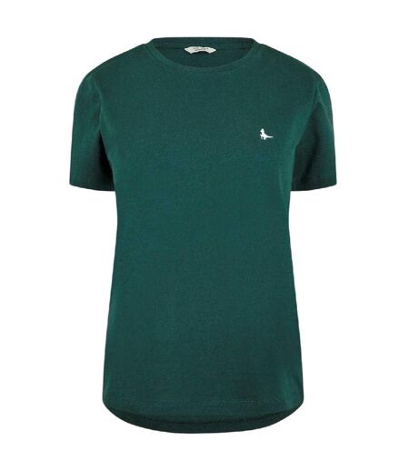 Womens/ladies Endmoor Boyfriend T-shirt Dark Green Jack Wills