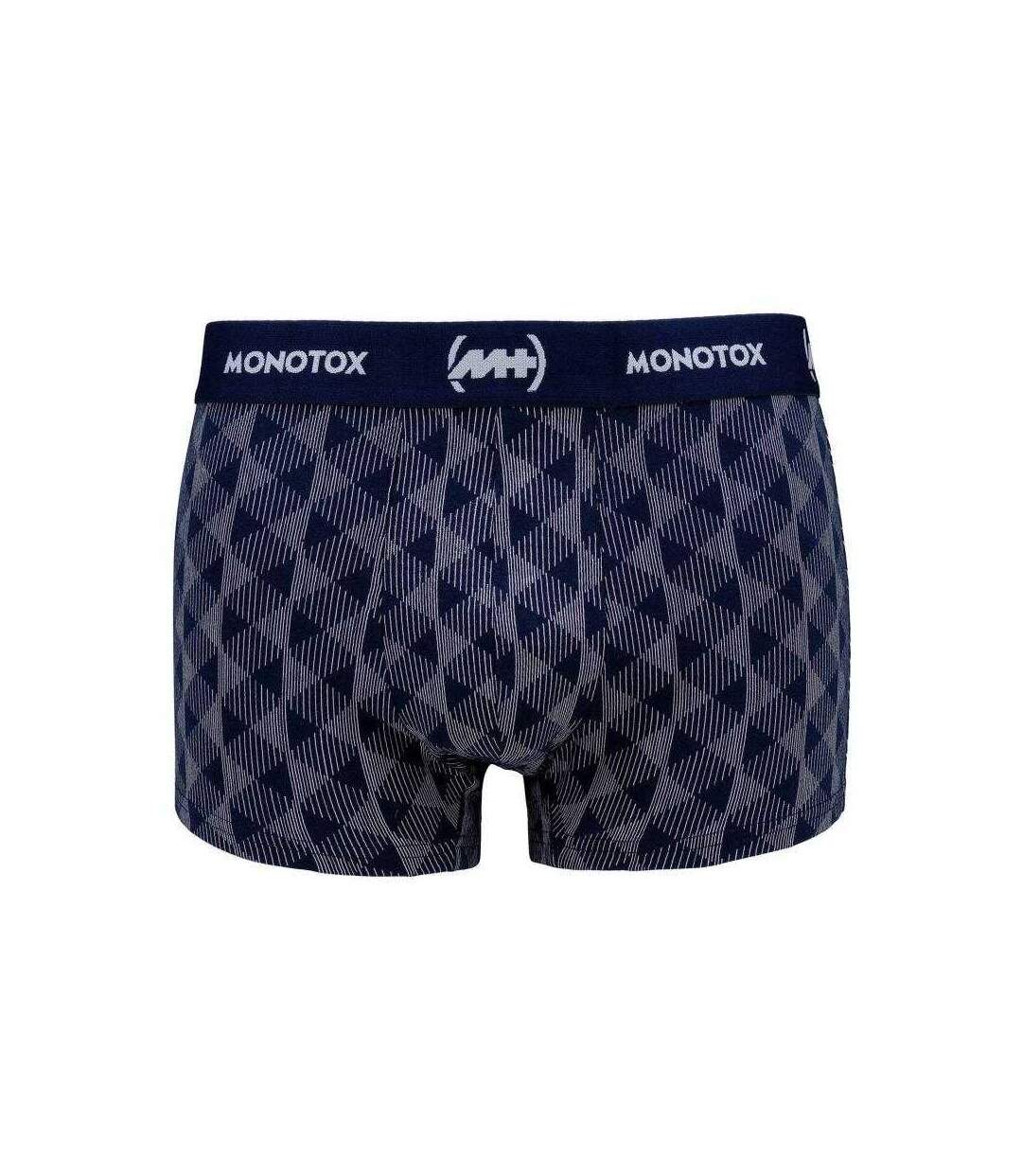Boxers Motif/style À Motifs Basics Homme Gris Foncé Gris Bleu Monotox-3