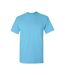 Mens Heavy Cotton T-shirt Sky Blue Gildan-1