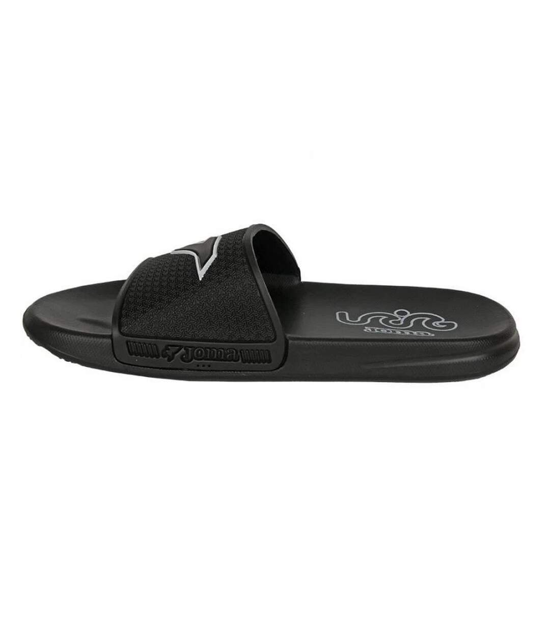 Mens S.island Logo Flip Flops Black Joma-2