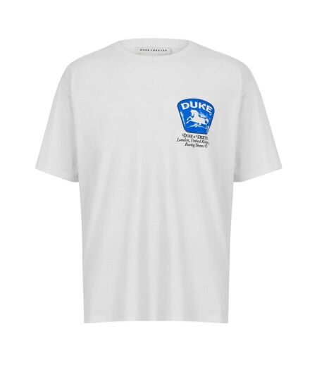 T-shirt Motif/style Imprimé Au Dos Homme Vieux Blanc Duke