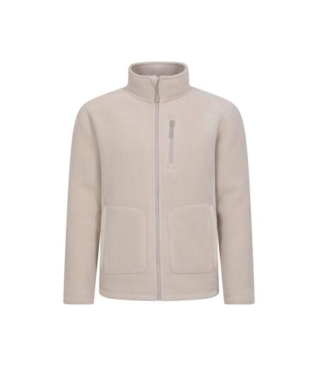 Mens highland full zip fleece beige Mountain Warehouse