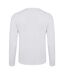 T-shirt Manches Longues Motif/style Uni Homme Blanc Lonsdale-2