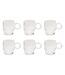 Lot de 6 Mugs en Verre Lorène 30cl Transparent-1