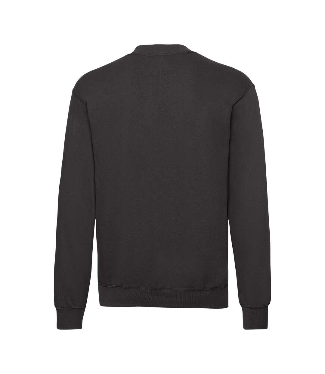 Unisex adult classic drop shoulder sweatshirt black Fruit of the Loom-2