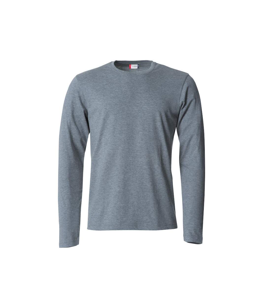 T-shirt Homme Gris Chiné Clique-1