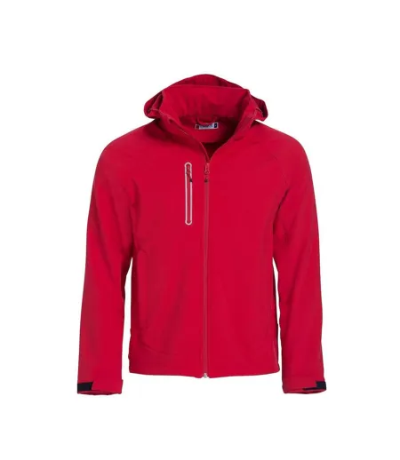 Mens Milford Soft Shell Jacket Red Clique