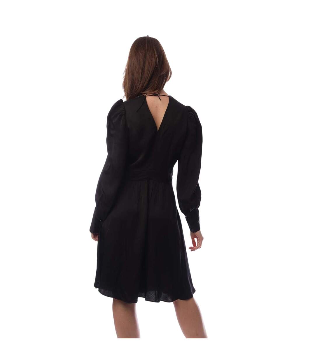 Robe Mi-longue Donny Femme Noir Boss-3