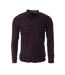 Chemises noir/rouge à motifs homme teddy smith carton ml - m-1