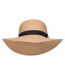 Womens/ladies straw wide brim sun hat beige Mountain Warehouse-2