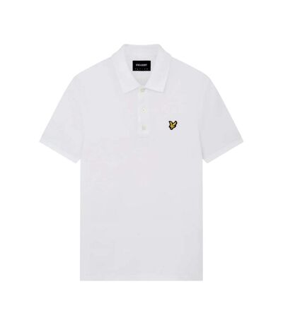 Mens plain polo shirt white Lyle & Scott