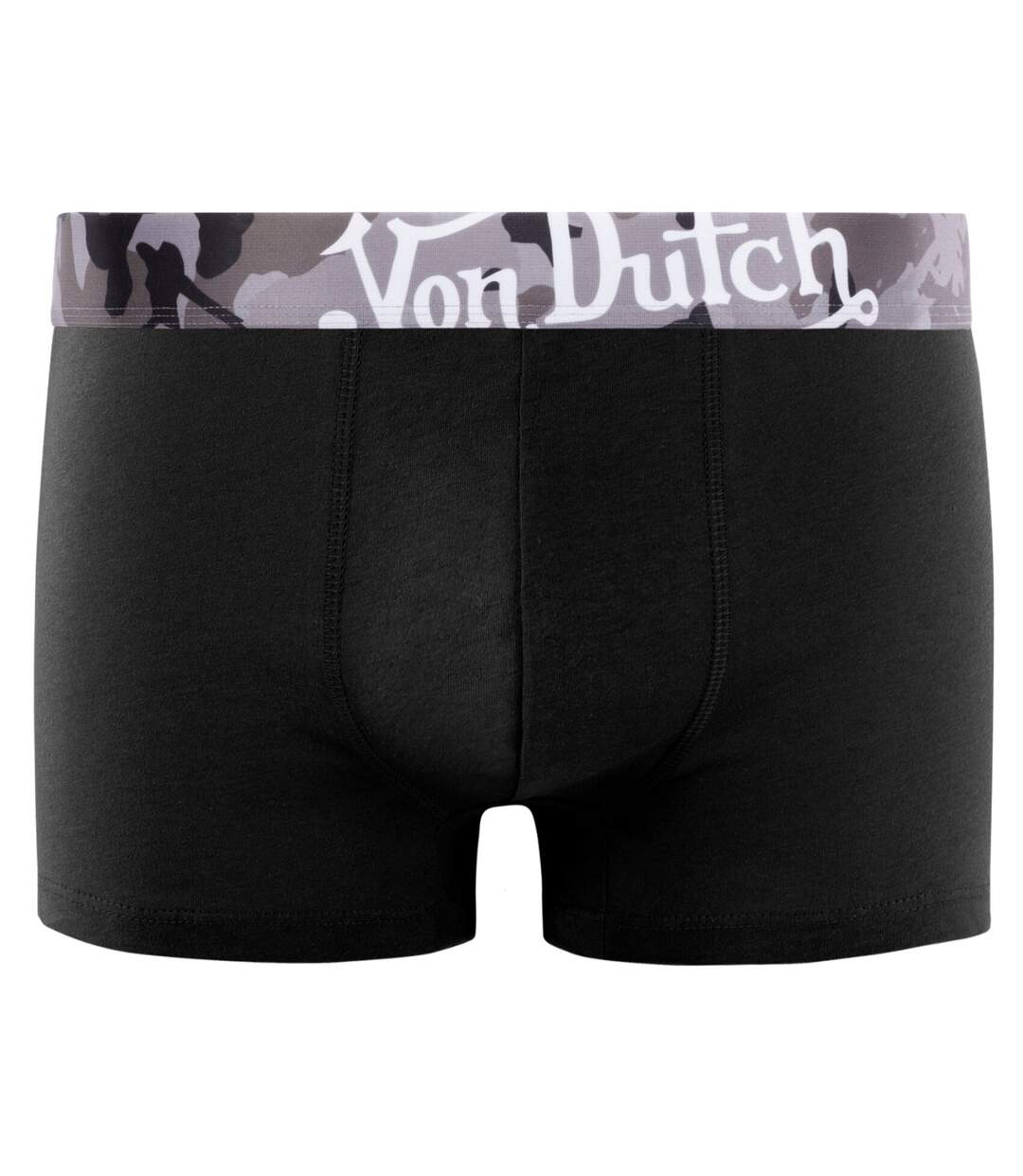 Lot de 2 boxers homme en coton imprimé et uni Concrete Vondutch-4