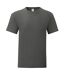 T-shirt iconic homme graphite clair Fruit of the Loom