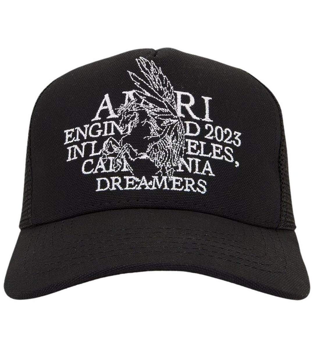 Casquette Trucker Motif/style Pégase Noir Blanc Amiri-1