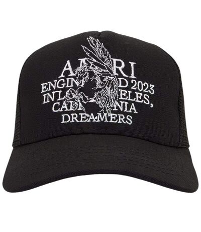 Casquette Trucker Motif/style Pégase Noir Blanc Amiri