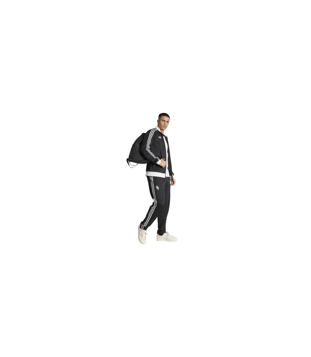 Mens Originals Juventus Fc Tracksuit Top Black White Adidas-1