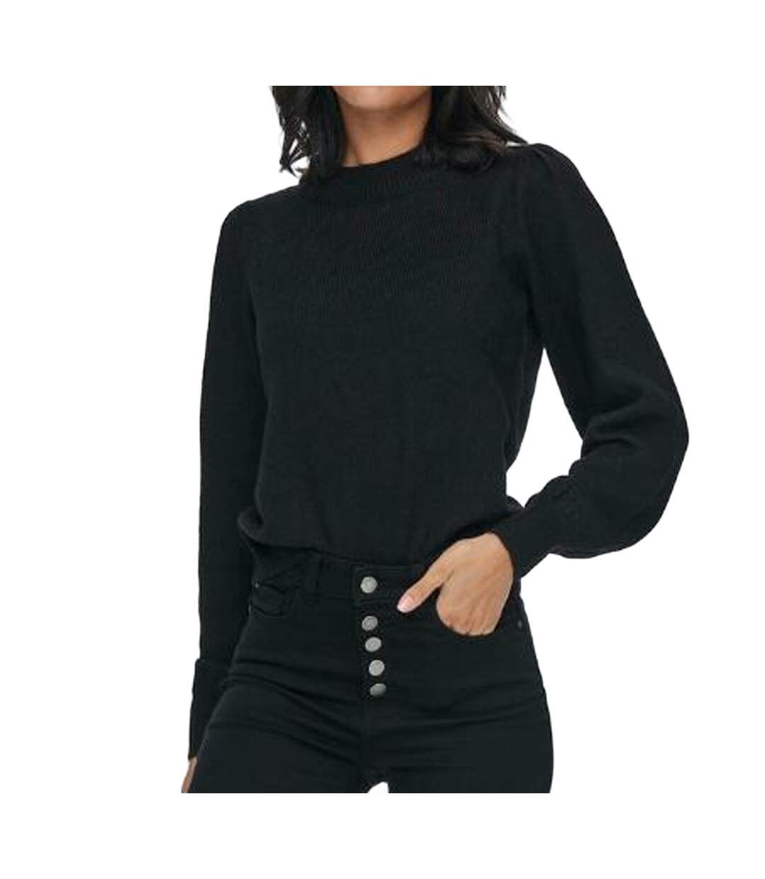 Pull Noir Femme Jacqueline de Yong Rue-1