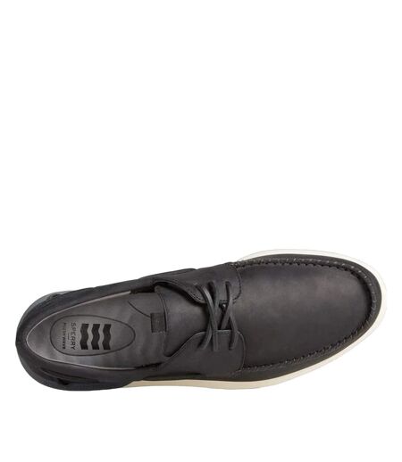 Sperry Mens Plushwave 2.0 Leather Boat Shoes (Black) - UTFS9985