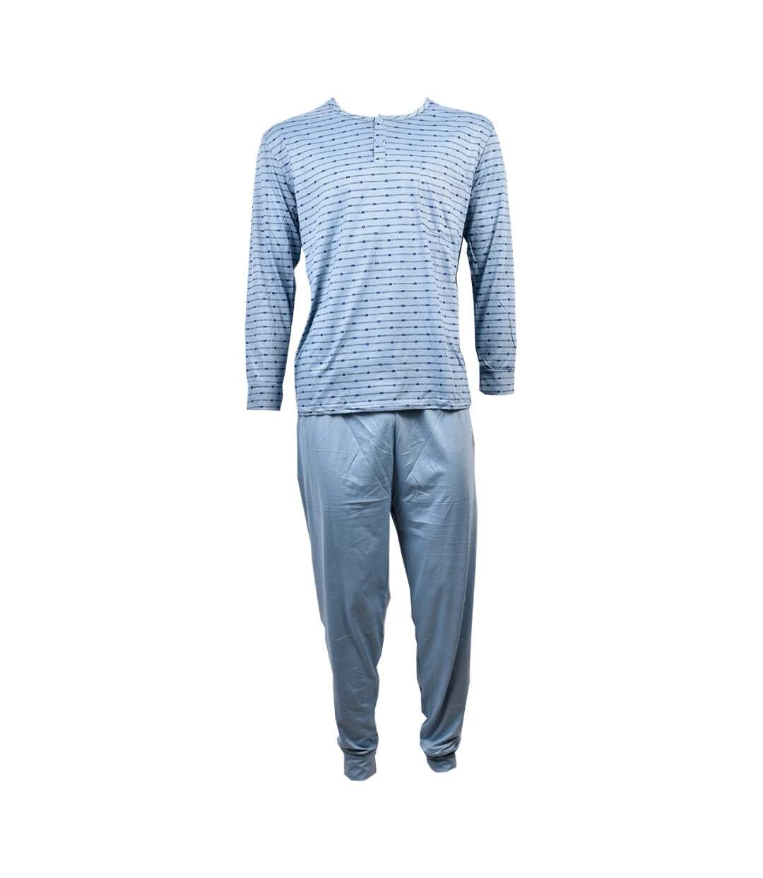 Pyjama Homme Long Eco 3009 BLEU-1