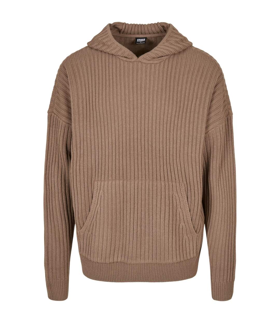 Sweat À Capuche Homme Kaki Foncé Urban Classics-1