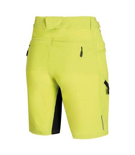 Mens Logo Baggy Cycling Shorts Green Bicycle Line
