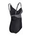 Womens/ladies Polka Dot Fabric Maternity One Piece Swimsuit Black Print Mamalicious-2