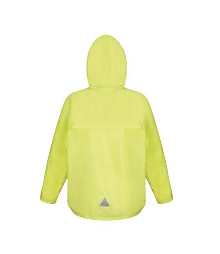 Mens Waterproof Jacket And Trousers Set Fluorescent Yellow Result