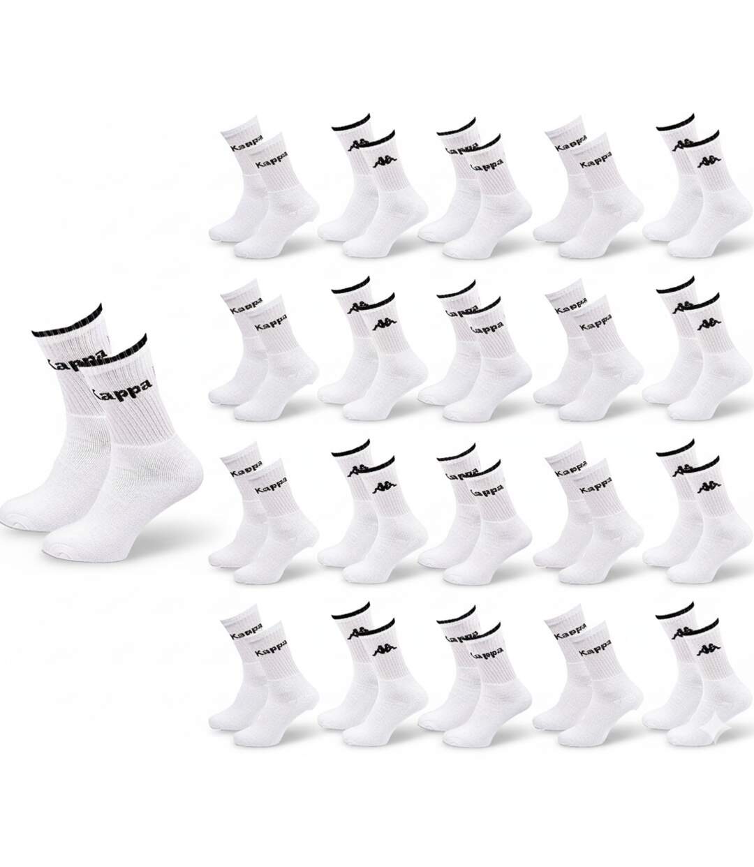Chaussettes SPORT KAPPA CREW - Pack de 20 Paires + 1 GRATUIT-1