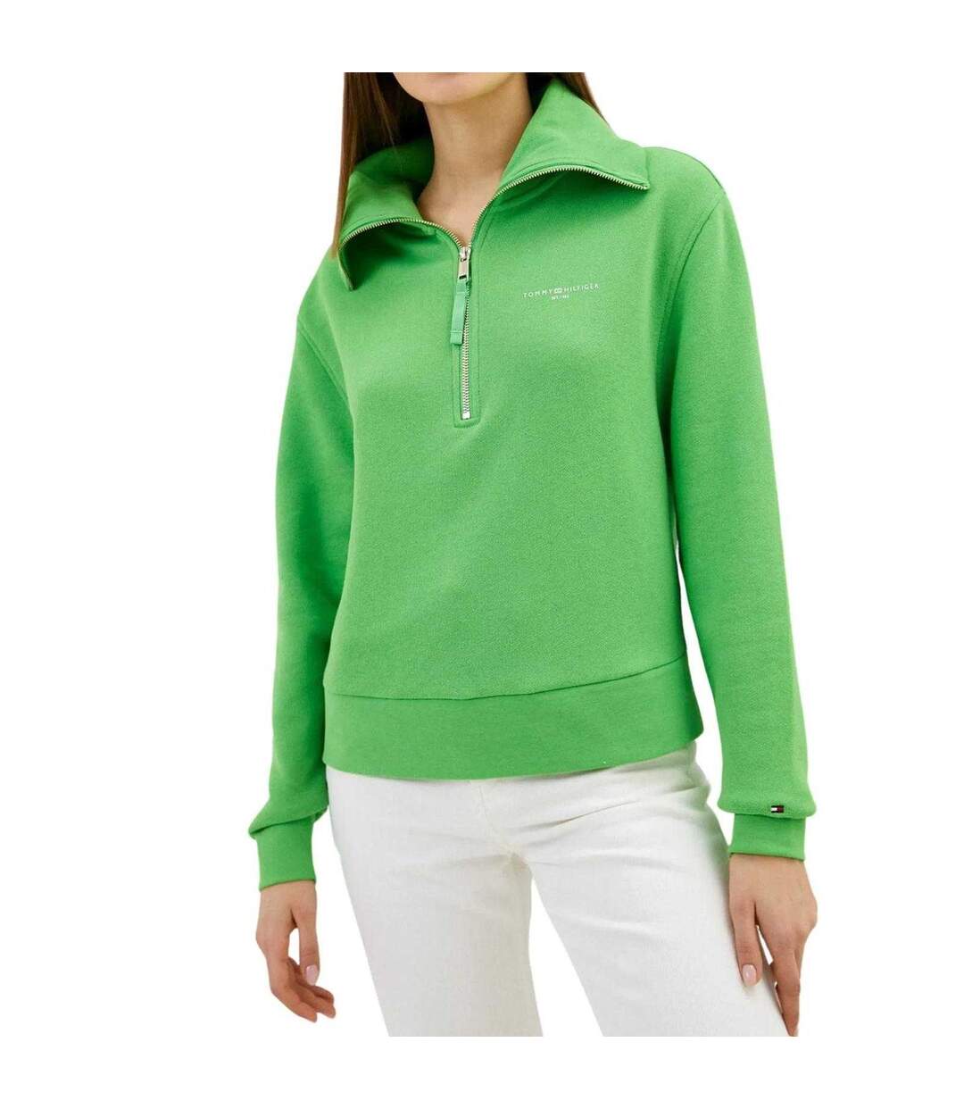 Sweat Femme Vert Tommy Hilfiger-1