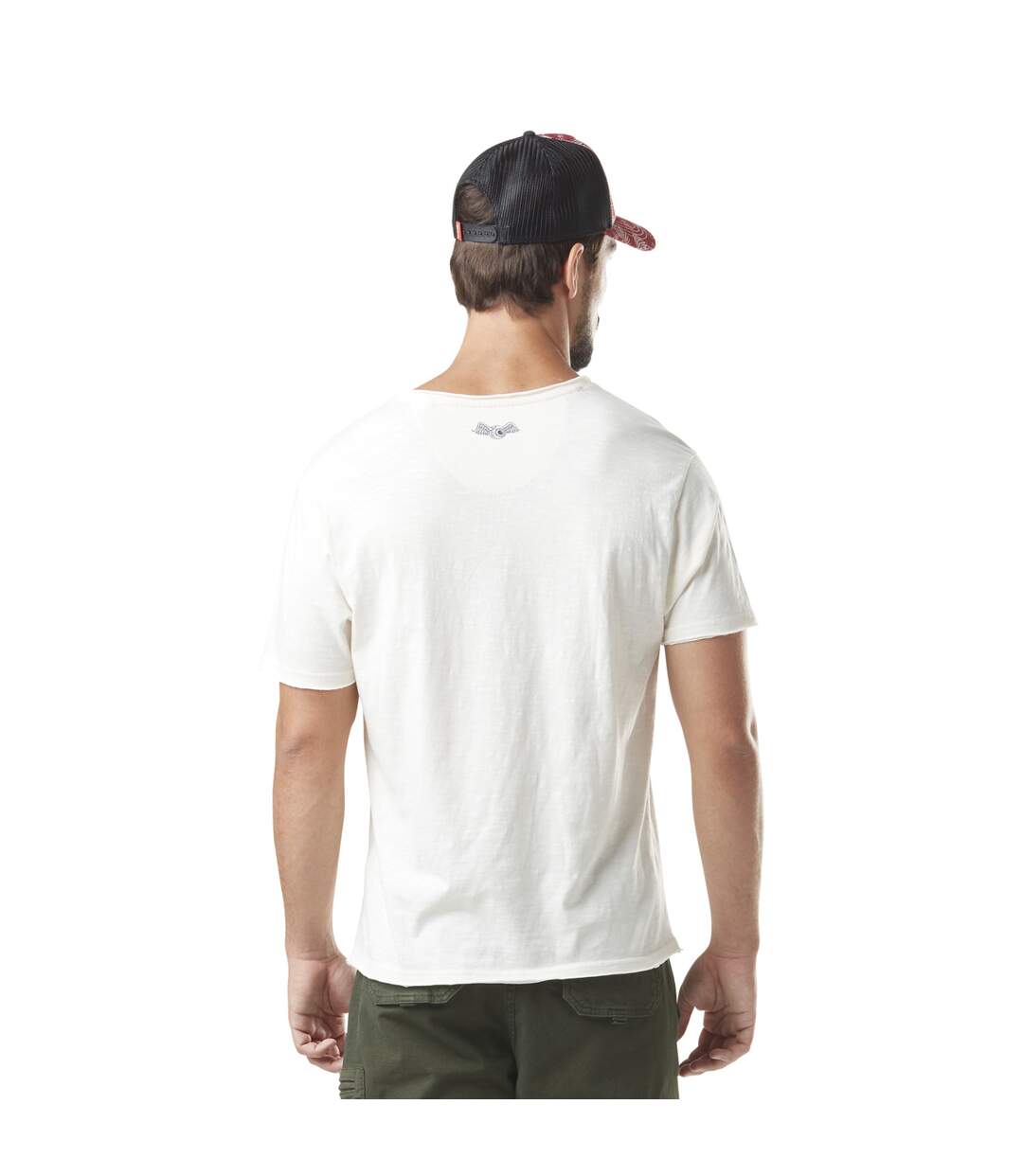 T-shirt homme slub col rond avec print en coton Fast Vondutch-3