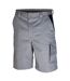 Short De Travail Adulte Gris Noir Carson Contrast-1