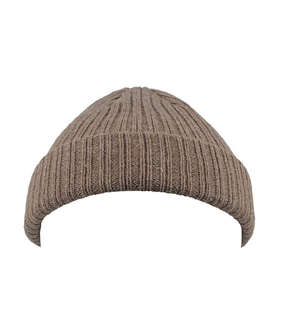 Atlantis Unisex Docker Short Beanie With Turn Up (Dove Grey Melange) - UTAB445-3