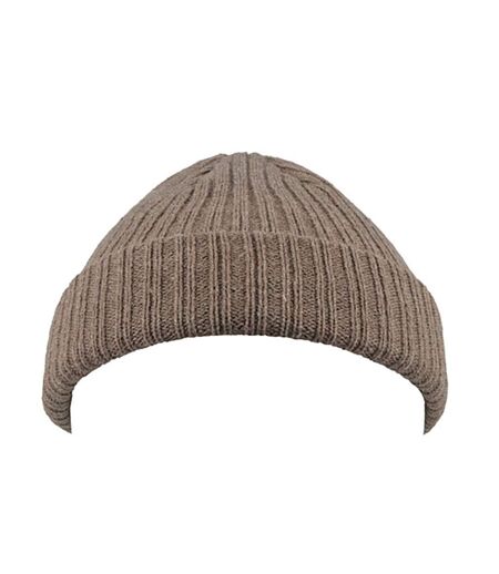 Atlantis Unisex Docker Short Beanie With Turn Up (Dove Grey Melange) - UTAB445