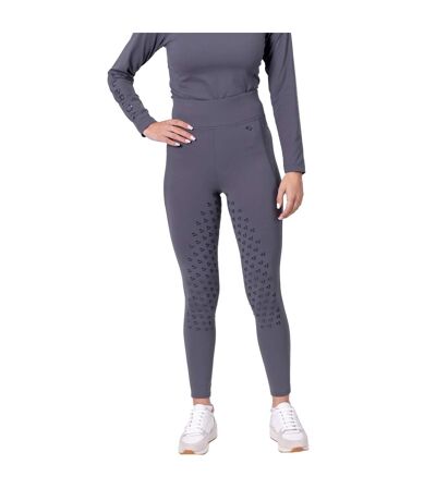 Collant d'équitation eltar femme gris Aubrion