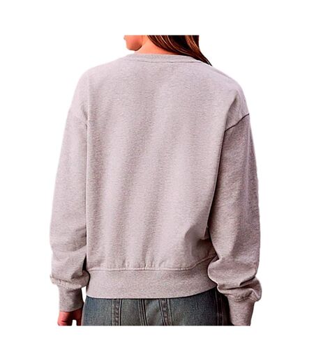 Sweat gris femme calvin klein jeans archive logo fren