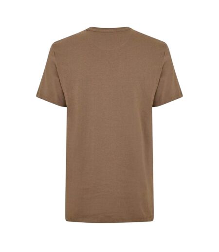 Mens River Embroidered Crew Neck T-shirt Chocolate Chip Timberland
